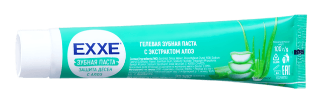 Зубная паста 100 гр EXXE Защита десен с Алоэ