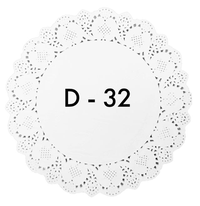 Ажурные салфетки D-32 см (250 шт.упак)
