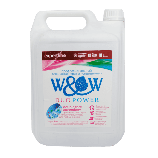Гель для стирки белья 5 л W&W SMART CARE Active DUO