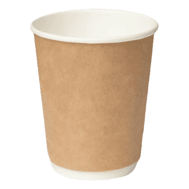 Стакан бумажный 250 мл БЕЗ РИС.КРАФТ двухслойный ThermoCup Рр