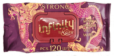 Салфетка влажная 120 шт. "W&W" Infinity Strong парфюм, с клапаном (120 салф.шт)
