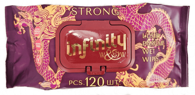 Салфетка влажная 120 шт. "W&W" Infinity Strong парфюм, с клапаном (120 салф.шт)