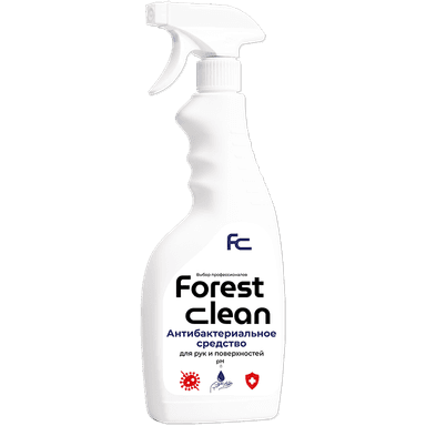 Средство с антибактериальным эффектом "FOREST Clean" 500 мл для рук и поверхности