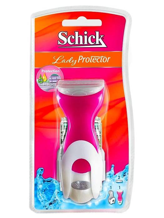 Станок бритвенный женский "Schick" lady protector + кассета сменнная