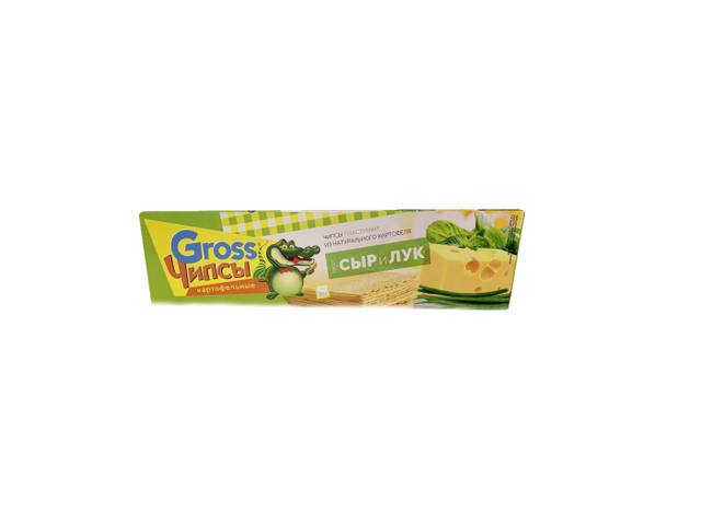 Чипсы "Gross" 80 г, Сыр и Лук