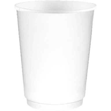 Стакан бумажный 250 мл Белый двухслойный ThermoCup D-80 мм Pp