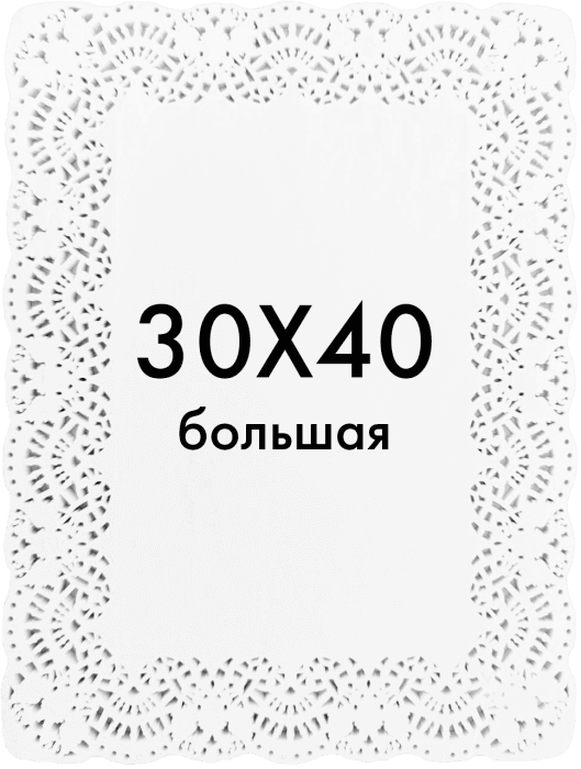 Ажурные салфетки прямоугольные 30*40 см (250 шт.упак)