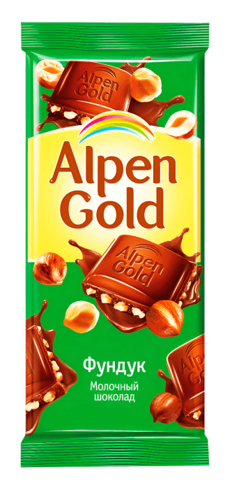 Шоколад "Alpen Gold" 80г, фундук