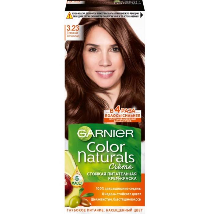 Крем-краска для волос "Garnier" Color Naturals, 3.23 Темный шоколад