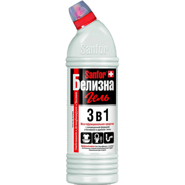 Белизна-гель 1 л "Sanfor" 3в1