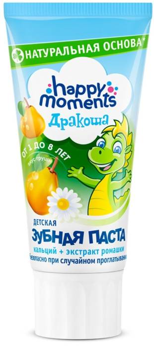 Зубная паста 60 мл "Дракоша" ДЕТСКАЯ гелевая, Груша