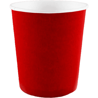 Стакан бумажный 100 мл БЕЗ РИС. "Красный Red" D-62 мм Рр