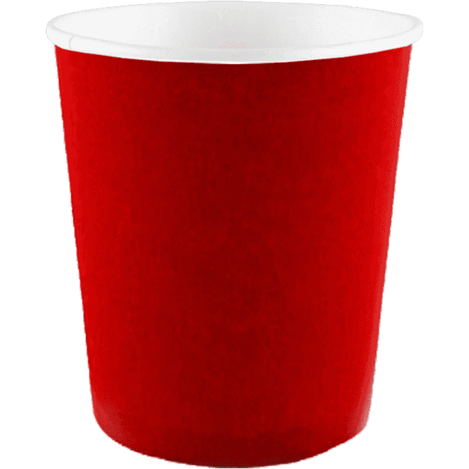 Стакан бумажный 100 мл БЕЗ РИС. "Красный Red" D-62 мм Рр