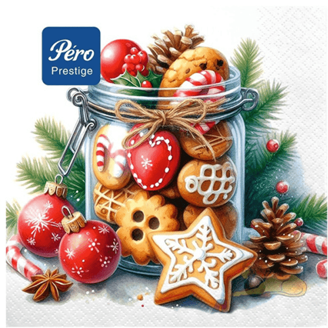 Салфетка бумажная НГ 3-х/трехслойная 33*33 "Pero Prestige" (20 лист.пач), Сладкое настроение