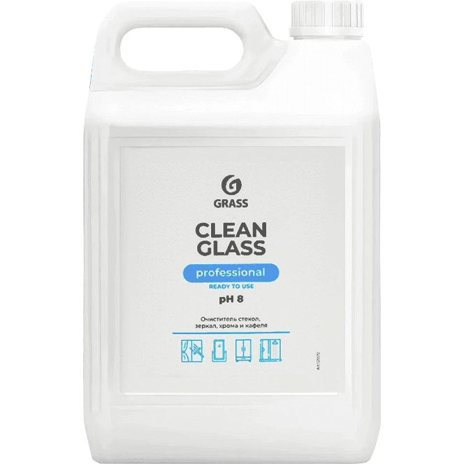 Средство для стекол и зеркал 5 л Clean Glass Professional Grass