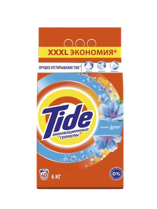 Стиральный порошок 6 кг "Tide" автомат, Lenor touch