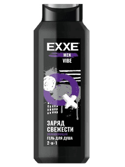 Гель для душа 400 мл "EXXE" MEN 2в1 Увлажняющий VIBE