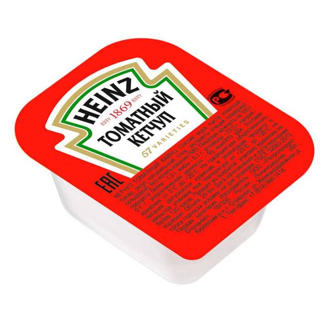 Соус 25 мл "Heinz", Томатный (кетчуп)