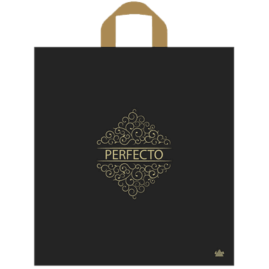 Пакет 42*46 см Перфекто Матовый шик 95 мкм петля Тико