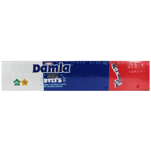 Мармелад "Damla" Sour Belts 15г (72 шт.упак), Флаг РФ