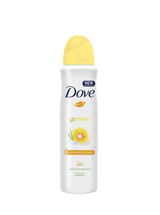 Дезодорант спрей 150 мл "Dove" ЖЕНСКИЙ, Go fresh/Грейпфрут и Лемонграсс