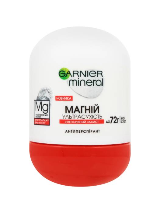 Дезодорант шариковый 50 мл "Garnier" ЖЕНСКИЙ, Эффект Магния