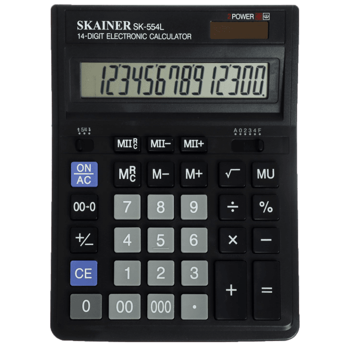 Калькулятор настольный большой SK-554L 153*199*31 мм