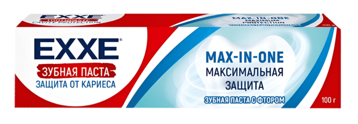 Зубная паста 50 гр EXXE Максимальная защита от кариеса Max-in-one