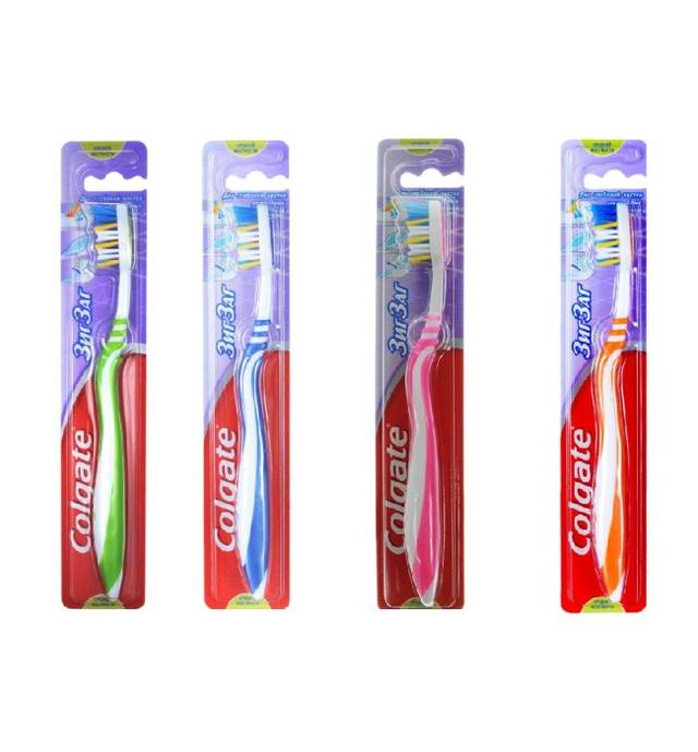 Зубная щетка "Colgate" Зиг-Заг средней жесткости