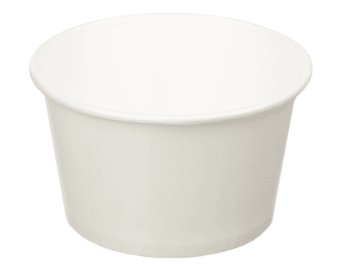Контейнер/салатник/супница бумажный круглый 500 мл OSQ Round Bowl D-100 мм БЕЛЫЙ, для супов и мороженого, без крышки
