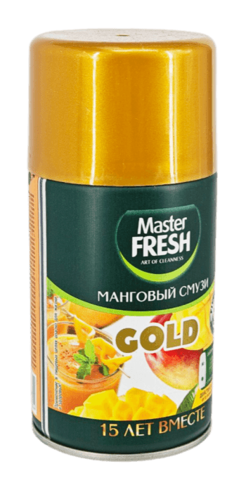 Освежитель воздуха 250 мл "Master FRESH GOLD" сменный баллон, Манговый смузи