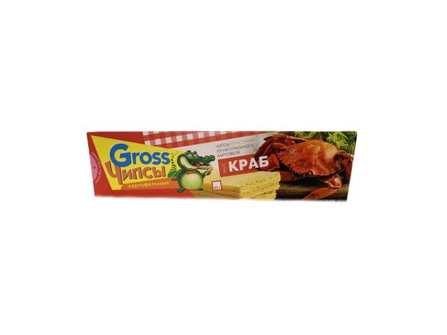 Чипсы "Gross" 80 г, Краб