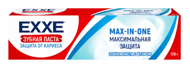 Зубная паста 100 гр EXXE Максимальная защита от кариеса Max-in-one