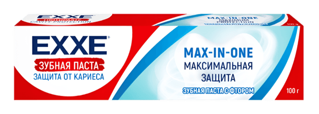 Зубная паста 100 гр EXXE Максимальная защита от кариеса Max-in-one