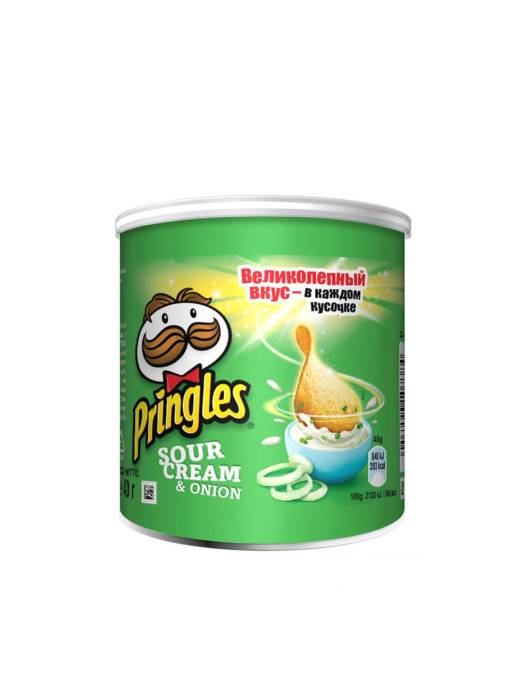 Чипсы "Pringles" 40г, Сметана/Лук