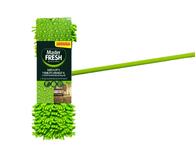 Швабра-флеттер "Master FRESH" телескопическая, микрофибра с длинным ворсом