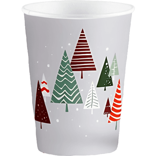 Стакан бумажный НГ 250 мл "Новогодний Микс" D-80 мм интро