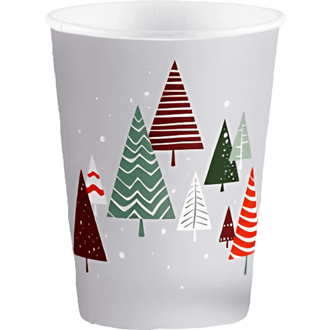 Стакан бумажный НГ 250 мл "Новогодний Микс" D-80 мм интро