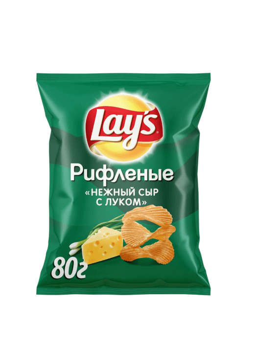 Чипсы "LAYS" 81г ассортимент, Нежный сыр/Лук