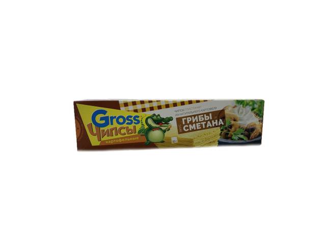 Чипсы "Gross" 80 г, Грибы со сметаной