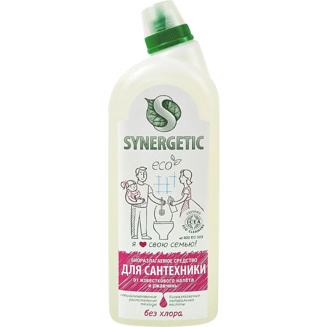 Кислотное средство для сантехники 1 л SYNERGETIC
