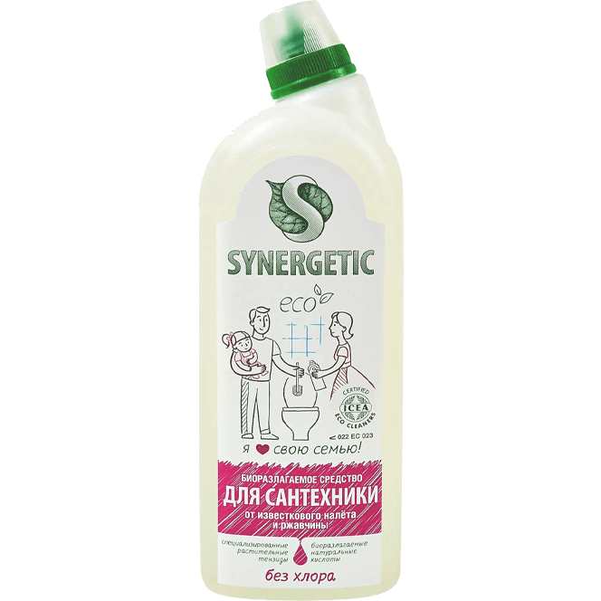 Кислотное средство для сантехники 1 л SYNERGETIC