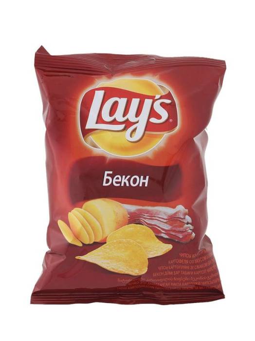 Чипсы "LAYS" 50 г ассортимент, Бекон