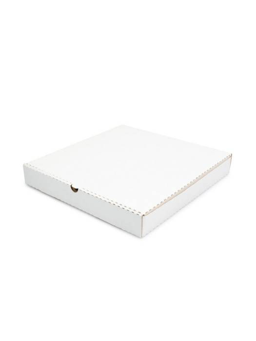 Коробка под пиццу 250*250*40 БЕЛАЯ, квадратная, с прямыми углами