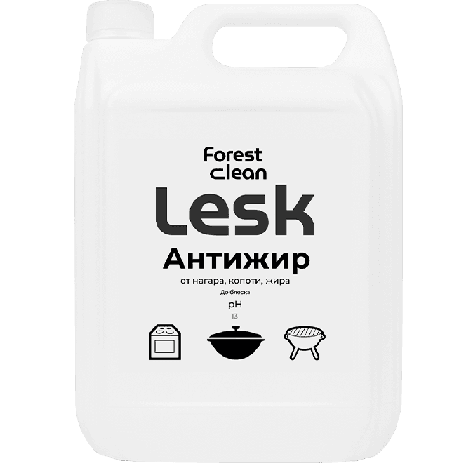 Антижир 5 л "FOREST Clean" LESK, Для грилей и казанов, евро канистра