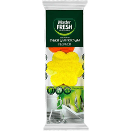 Губки для посуды Master FRESH FLOWER (3 шт.упак)