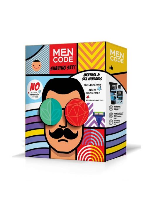 Подарочный набор "MEN CODE" Shaving Set/Гель для бритья 150 мл + Лосьон для бритья 150 мл