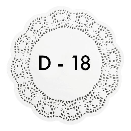 Ажурные салфетки D-18 см (250 шт.упак)