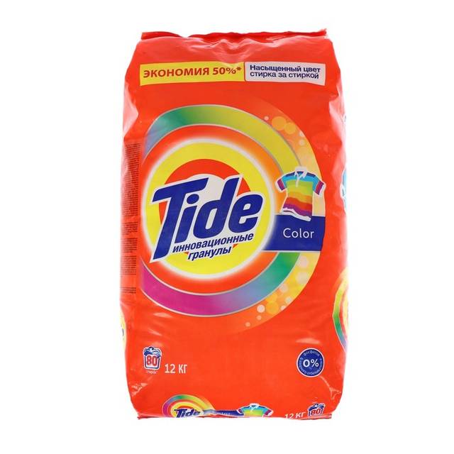 Стиральный порошок 12 кг "Tide" автомат, Колор