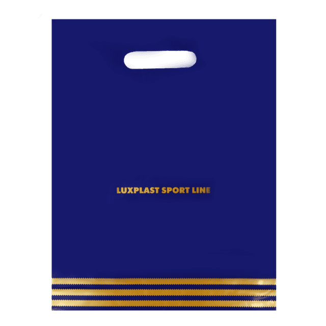 Пакет 30*37 см Спорт синий прорезь ЛП